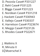 pardon case numbers