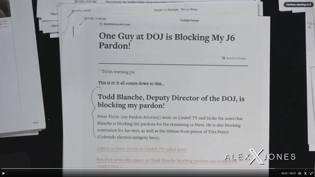 Alex Jones Highlights My Article